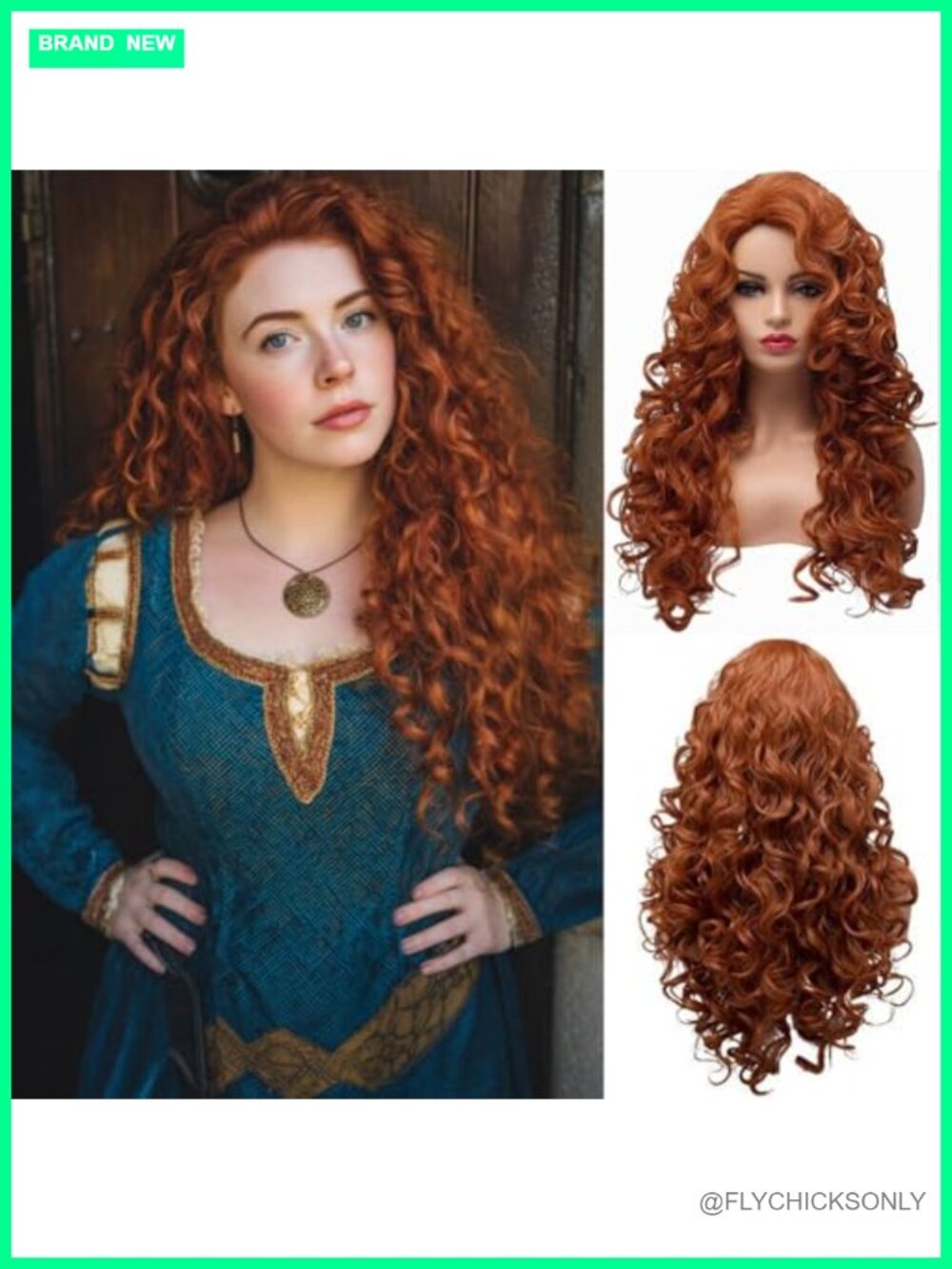 Wavy Full Head Wig for Women Heat Resistant Synthetic Hair with Adjustable Cap